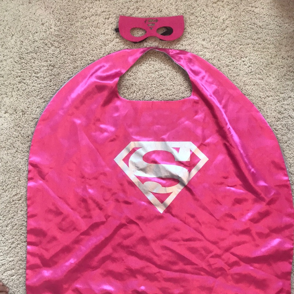 Costume: Super Girl cape w mask